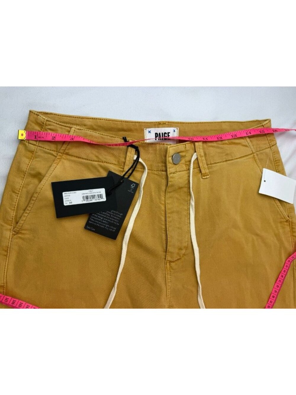 NWT Paige Women’s Pants Size 30 Carly Vintage Golden Glow Wide Leg $225 MSRP - Picture 10 of 13